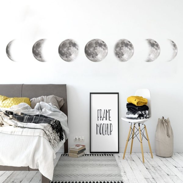 Creative-Moon-phase-3D-Wall-Sticker-Home-living-room-wall-decoration-Mural-Art-Decals-background-decor