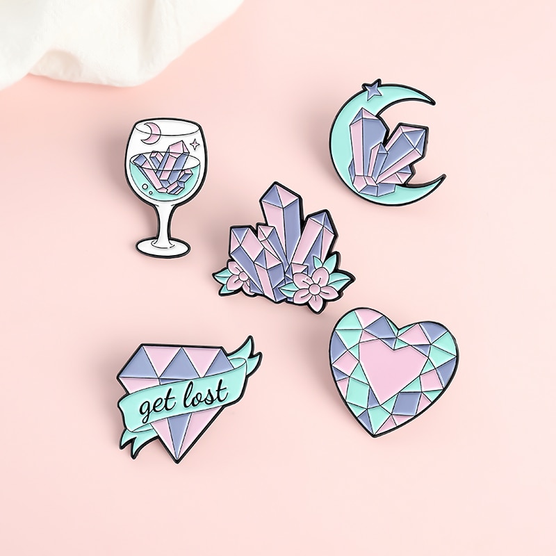 Cosmic Crystal Pins