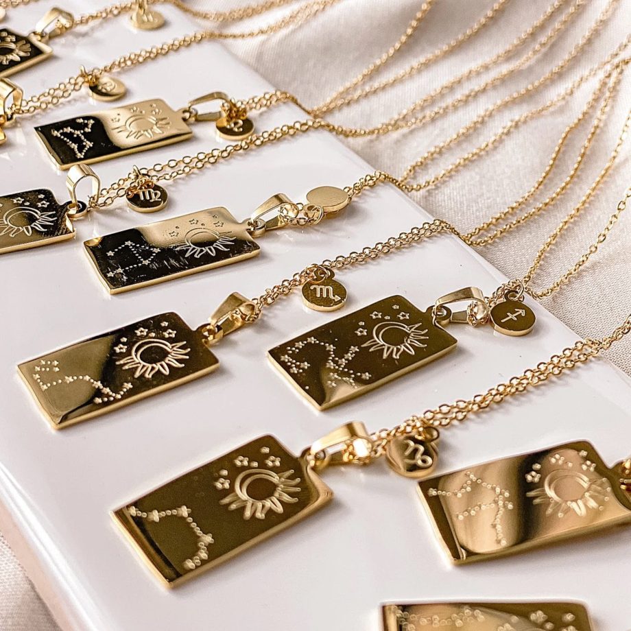Gold-Zodiac-Sign-Tarot-Necklace-with-Symbol-Charm9-min