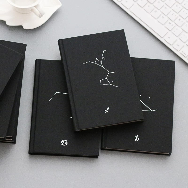 Zodiac Sign Constellation Blank Ruled Journal Notebook