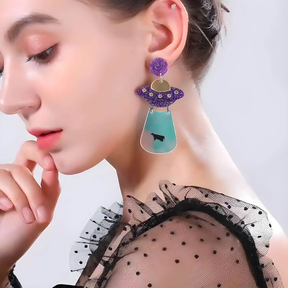 Flying Saucer Earrings