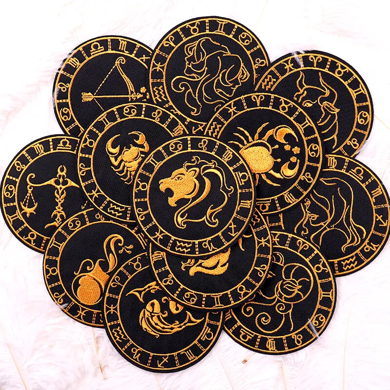 Stellar-Skeleton-Astrology-Zodiac-Sign-Embroidered-Patch-3