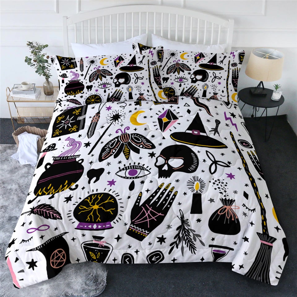 Dark Arts 3-Piece Bedding Quilt Set