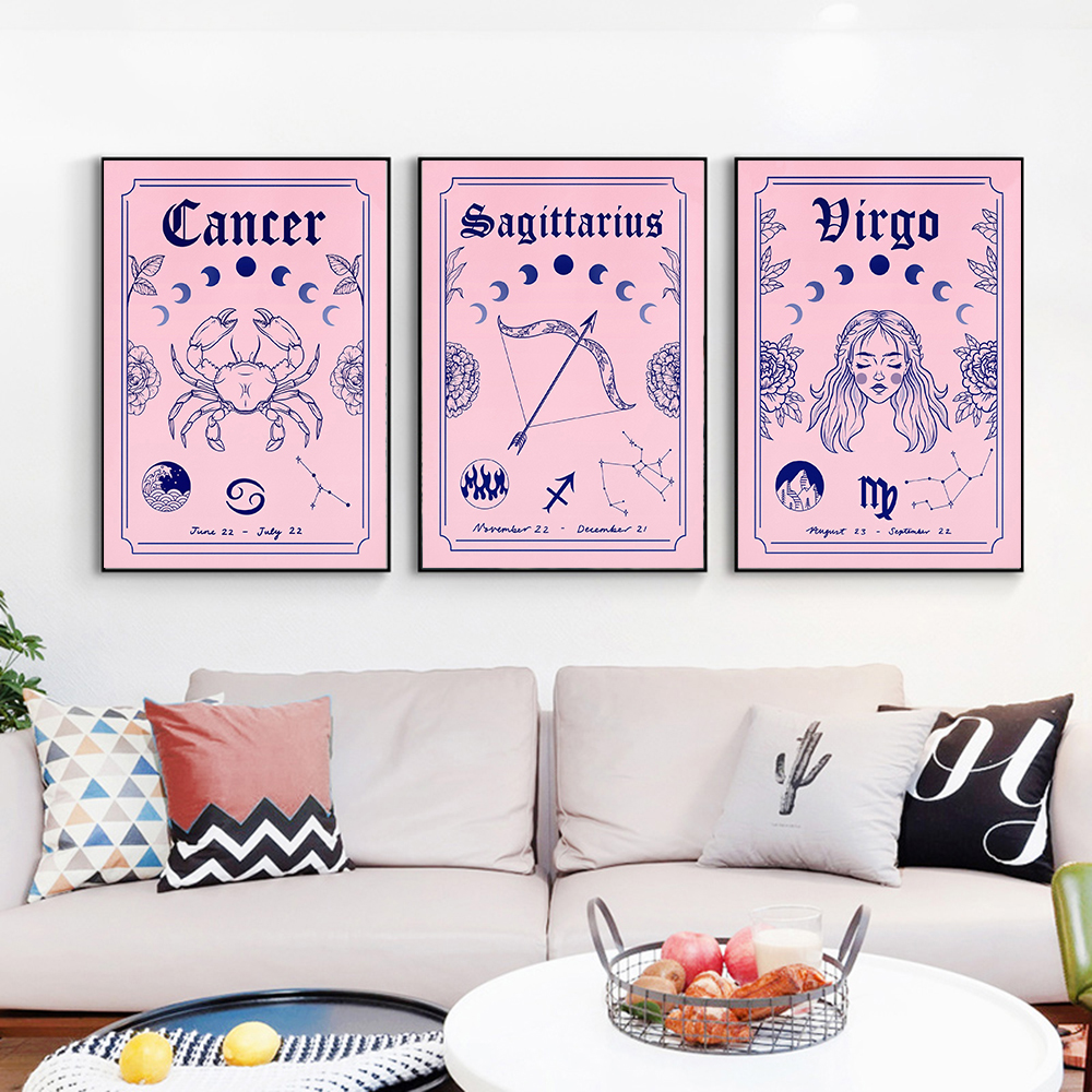 Rose Zodiac Art Prints