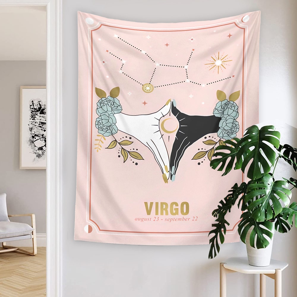 Virgo - Zodiac Sign Celestial Tapestry