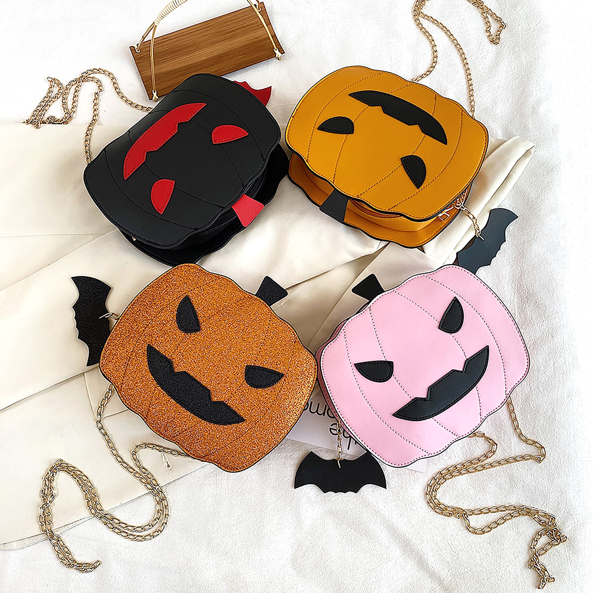 Pumpkin Crossbody Bags