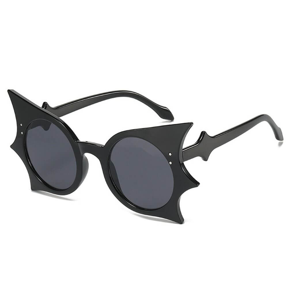 Black Retro Bat Sunglasses