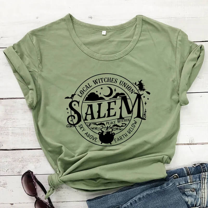 Stellar-Skeleton-Salem-Local-Witches-Union-Salem-Graphic-Tee-Sage