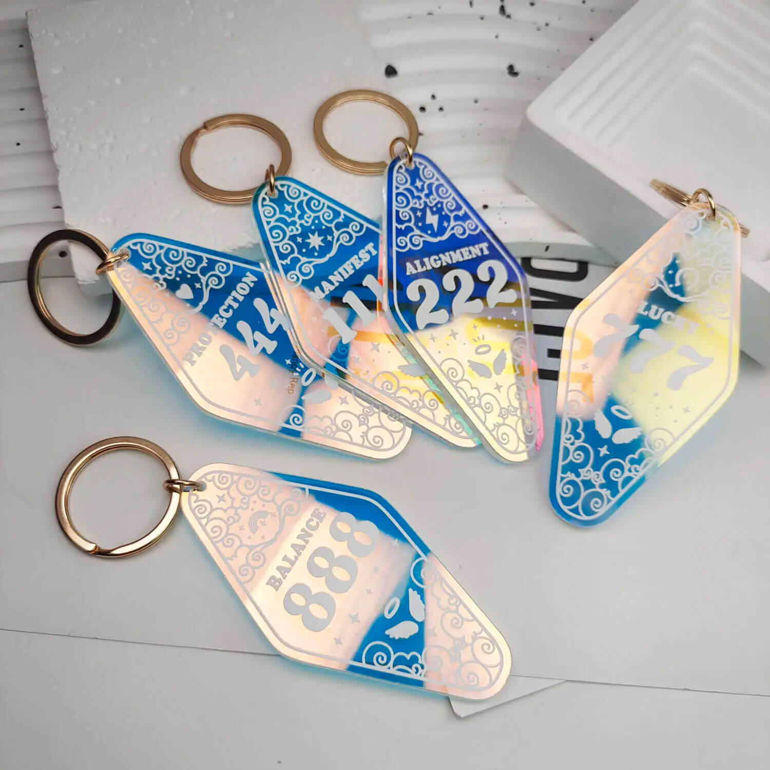 angel-number-key-chain-key-chains