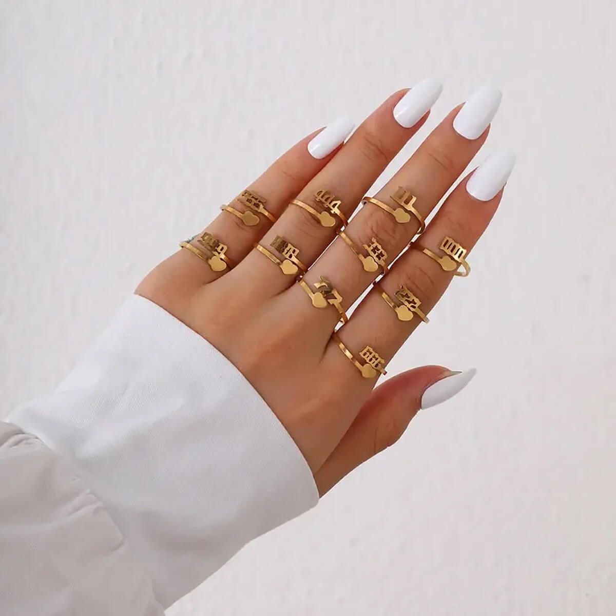 angel-number-silver-gold-heart-ring