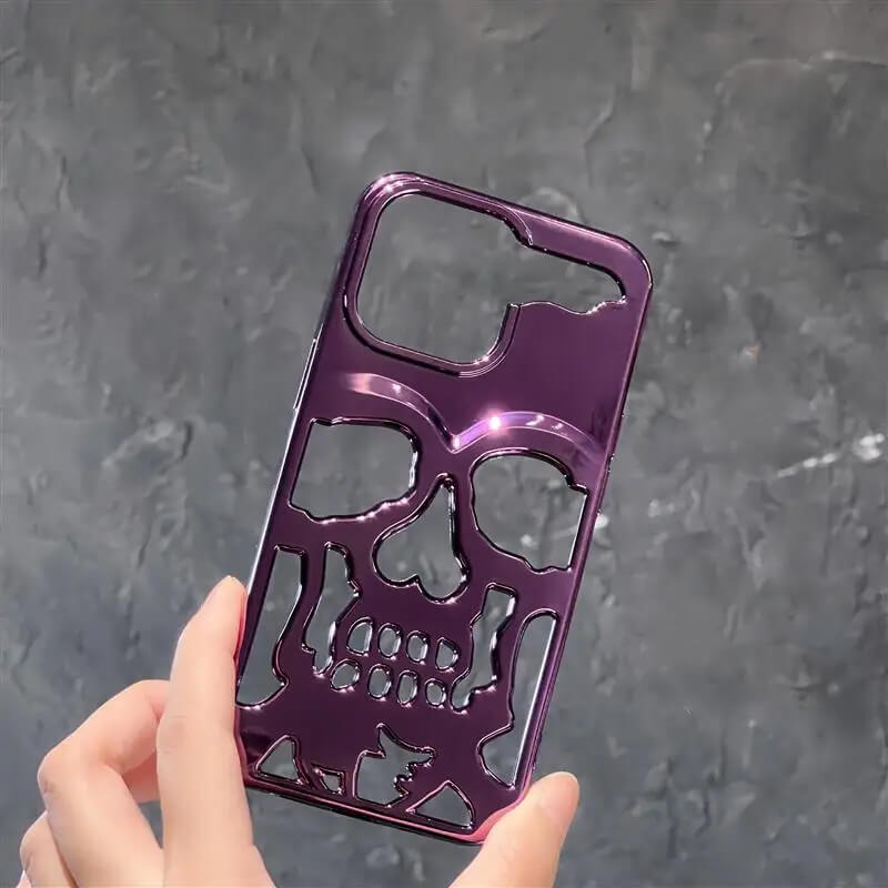 Stellar-Skeleton-Hollow-Skull-Phone-Case-Metallic-Purple-2
