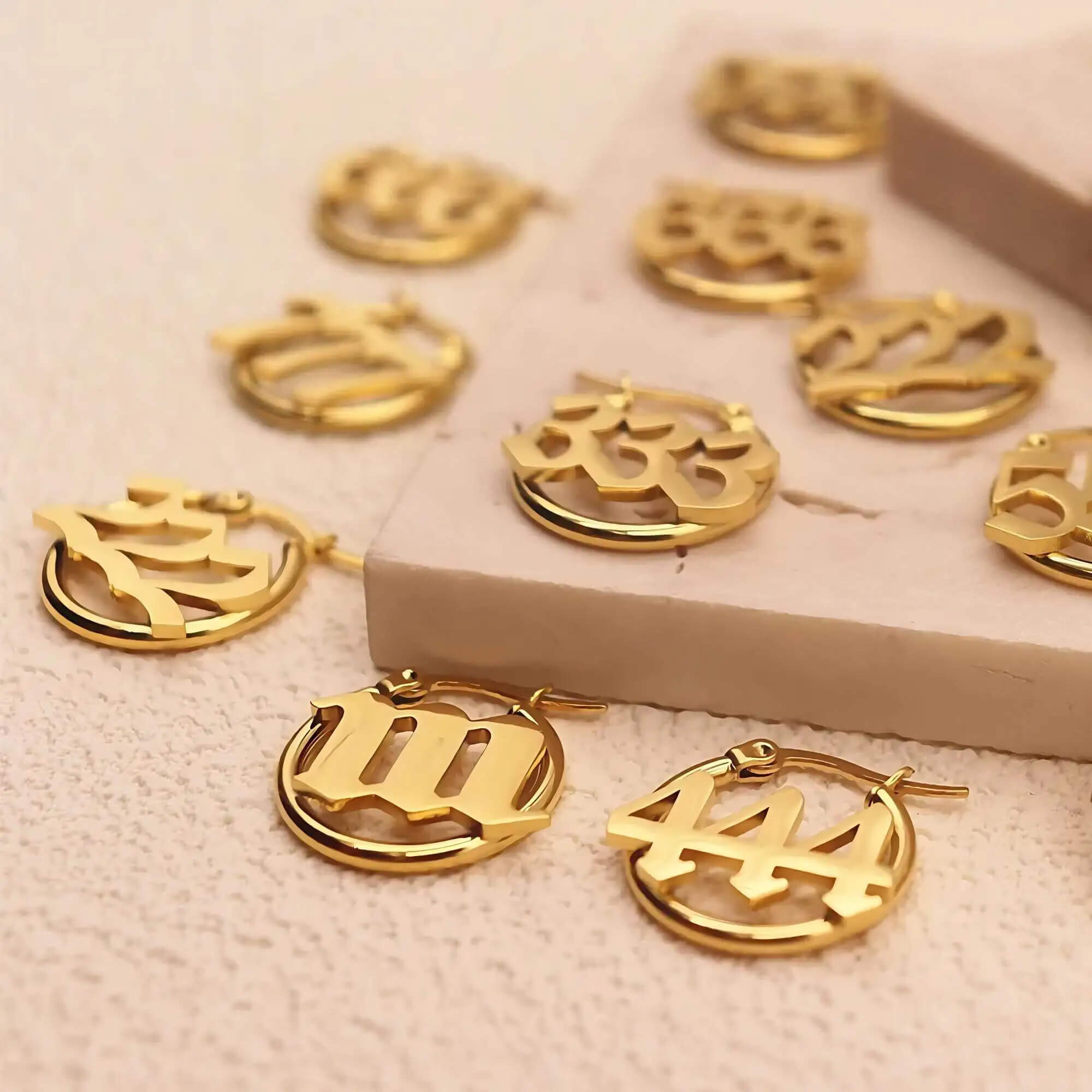 angel-number-gold-hoop-earrings