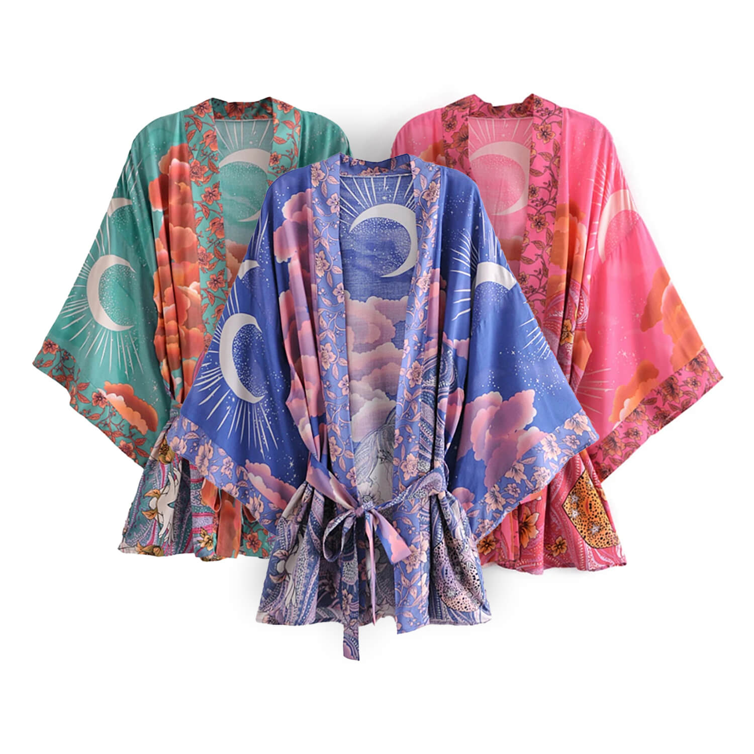 Bohemian Floral Moon Robe