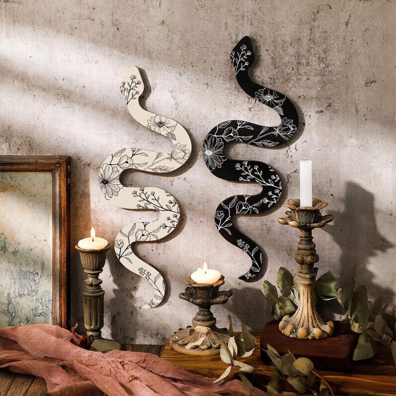 Floral Snake Wall Decor Halloween 2024 Halloween Decor Halloween Aesthetic