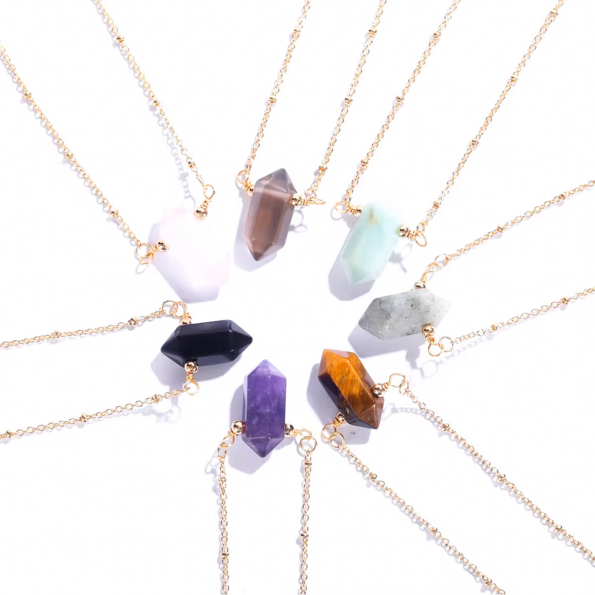 healing crystal necklace for women