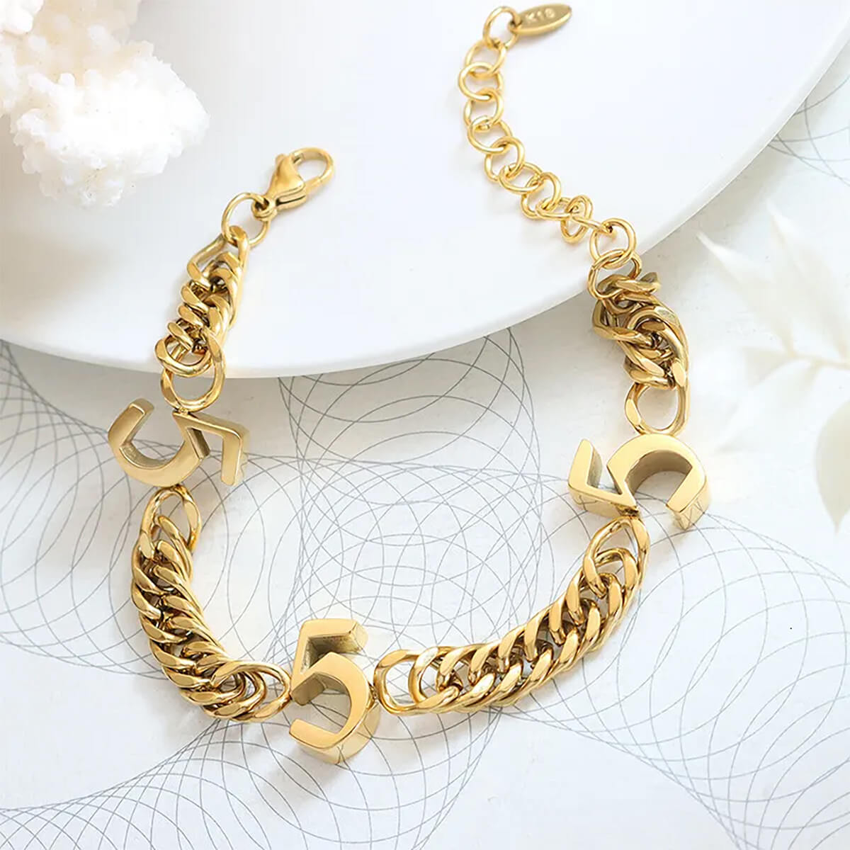 555 angel number bracelet angel number 555 bracelet gold chain bracelet silver chain bracelet angel number anklet